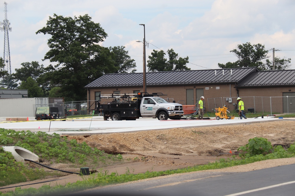 July 2025 construction operations for South Barracks Project at Fort McCoy