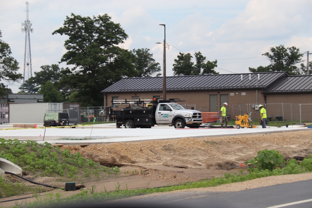 July 2025 construction operations for South Barracks Project at Fort McCoy