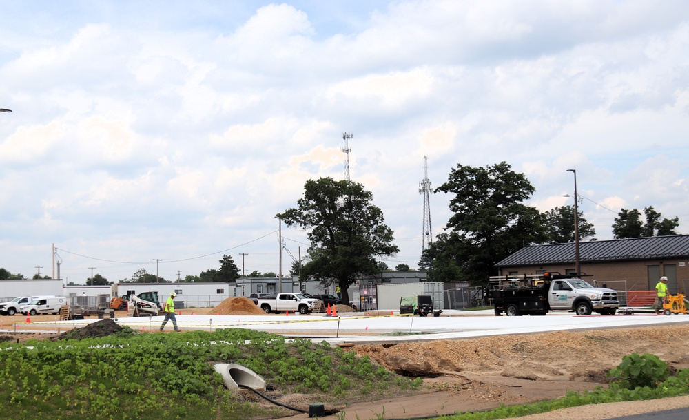July 2025 construction operations for South Barracks Project at Fort McCoy