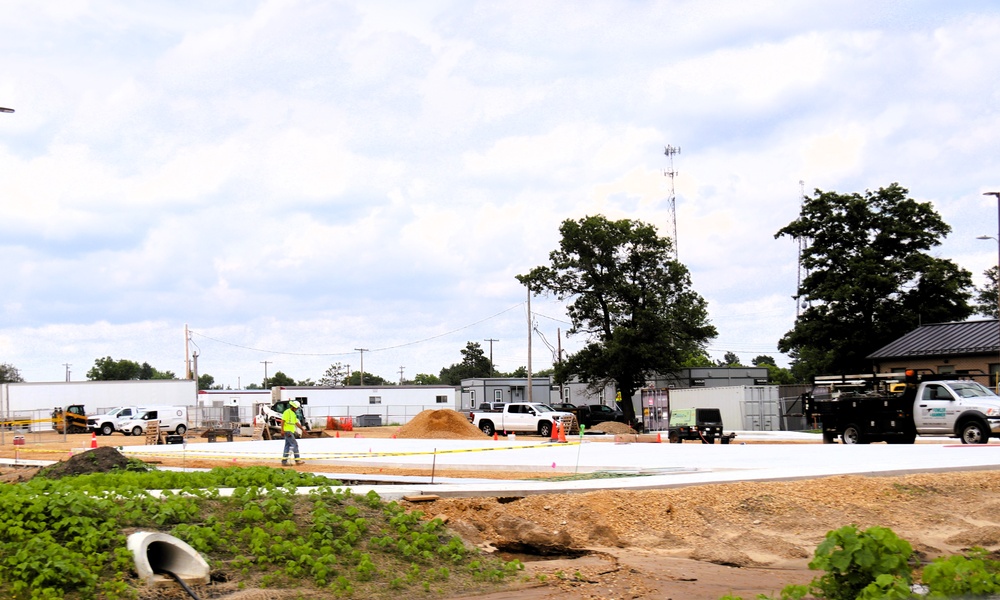 July 2025 construction operations for South Barracks Project at Fort McCoy