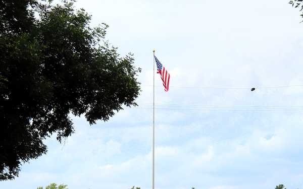 American Flag and Fort McCoy