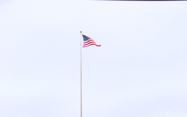 American Flag and Fort McCoy
