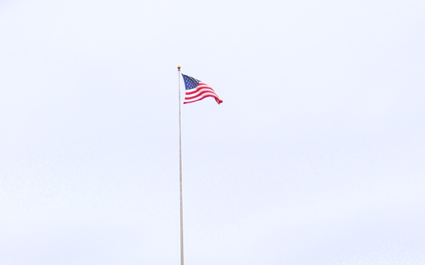 American Flag and Fort McCoy