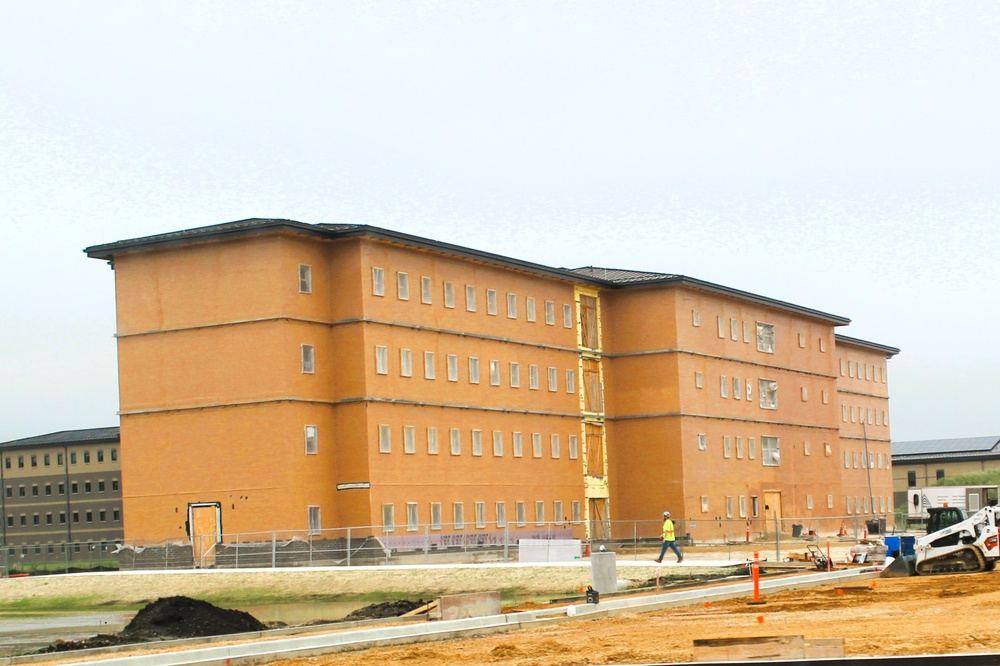 July 2025 barracks construction operations for East Barracks Project at Fort McCoy