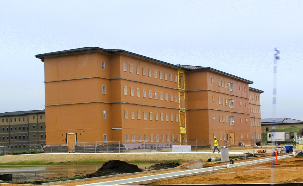 July 2025 barracks construction operations for East Barracks Project at Fort McCoy