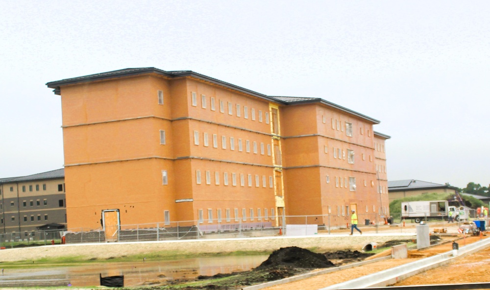 July 2025 barracks construction operations for East Barracks Project at Fort McCoy