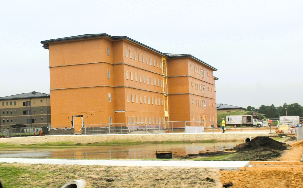 July 2025 barracks construction operations for East Barracks Project at Fort McCoy