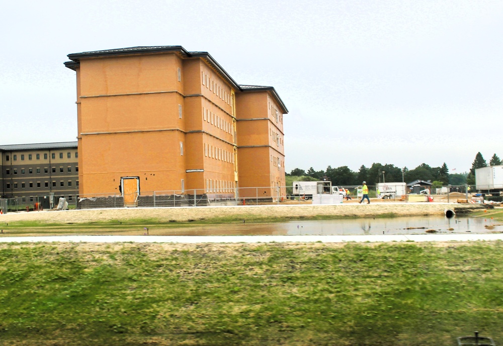 July 2025 barracks construction operations for East Barracks Project at Fort McCoy