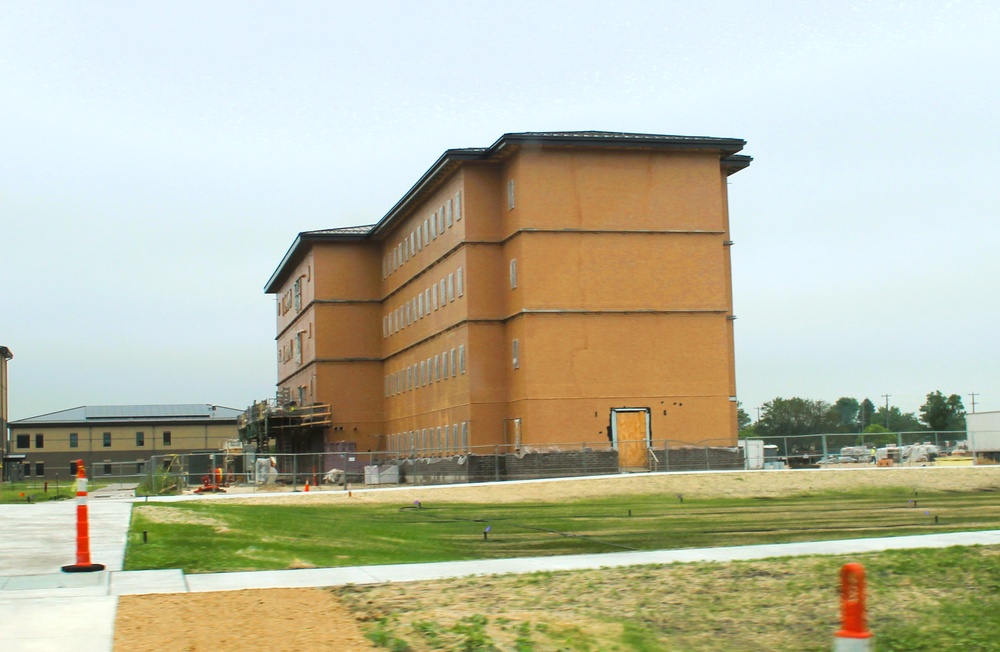 July 2025 barracks construction operations for East Barracks Project at Fort McCoy