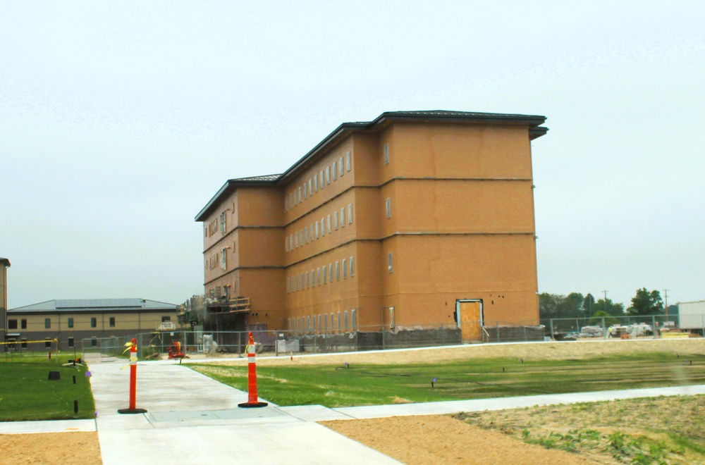 July 2025 barracks construction operations for East Barracks Project at Fort McCoy