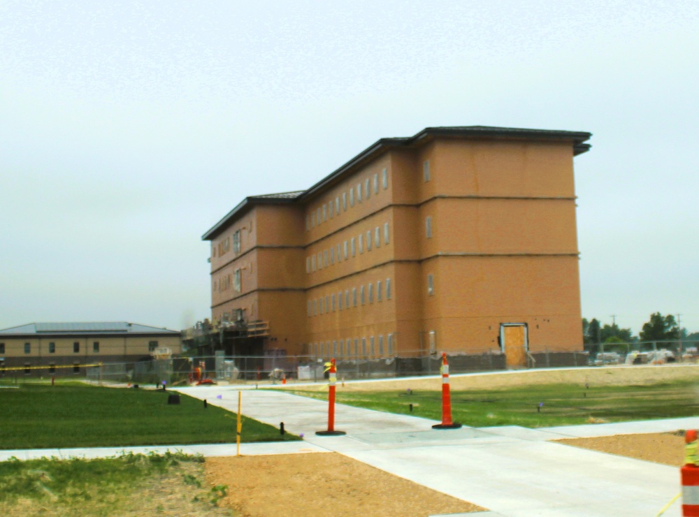 July 2025 barracks construction operations for East Barracks Project at Fort McCoy
