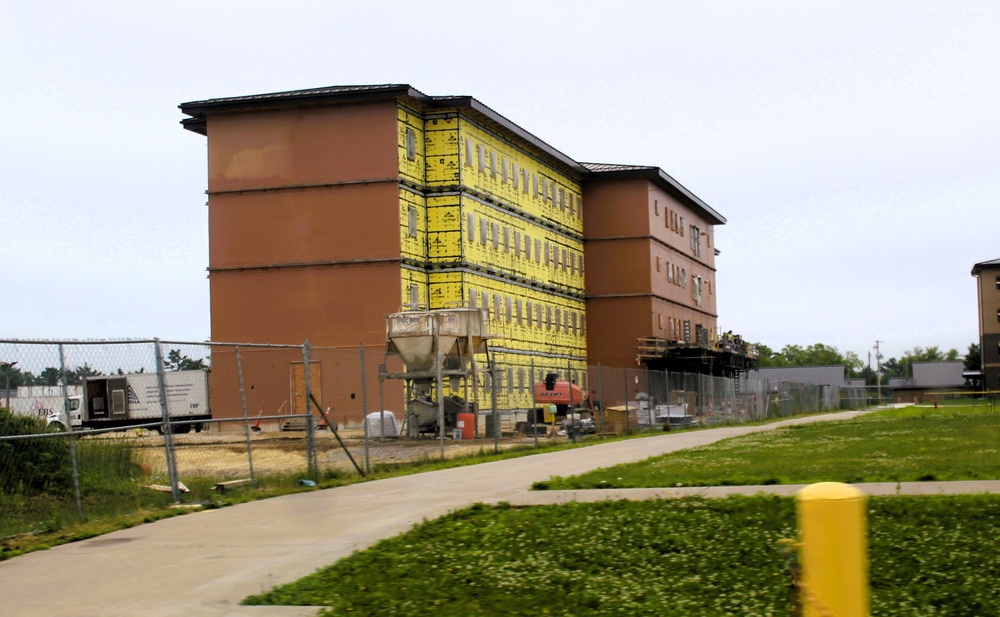 July 2025 barracks construction operations for East Barracks Project at Fort McCoy