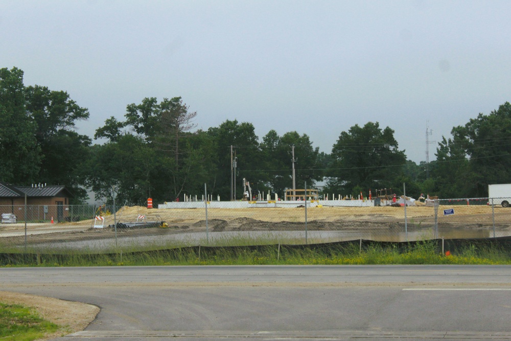 June 2025 construction operations for $55.75 million Collective Training Officers Quarters Project at Fort McCoy