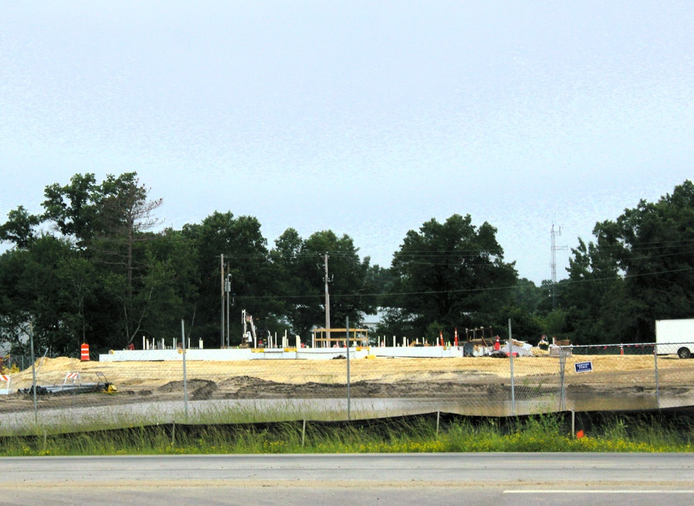 June 2025 construction operations for $55.75 million Collective Training Officers Quarters Project at Fort McCoy