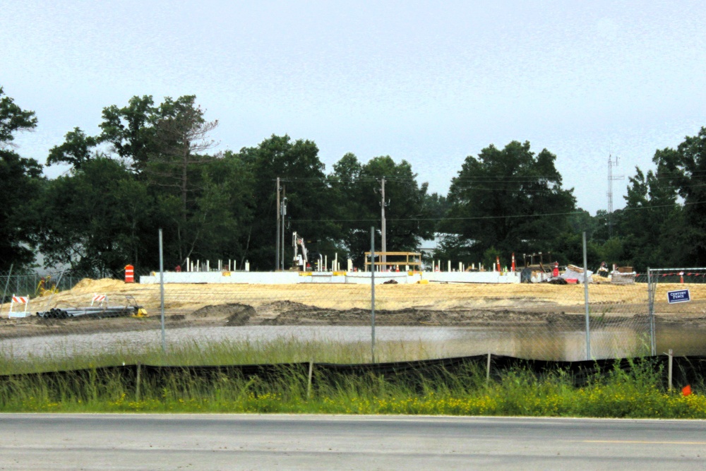 June 2025 construction operations for $55.75 million Collective Training Officers Quarters Project at Fort McCoy