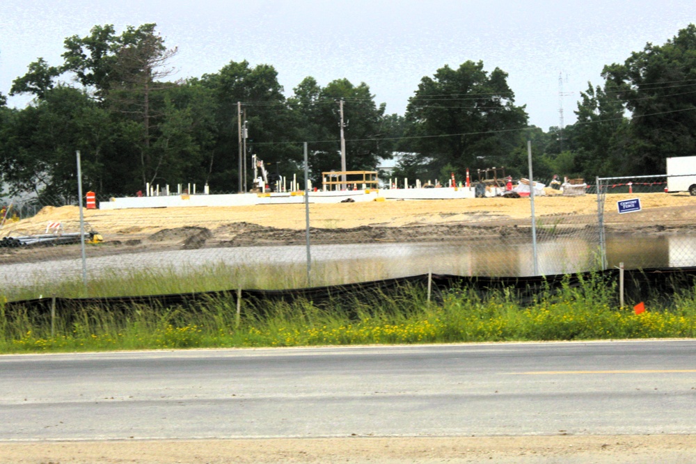 June 2025 construction operations for $55.75 million Collective Training Officers Quarters Project at Fort McCoy