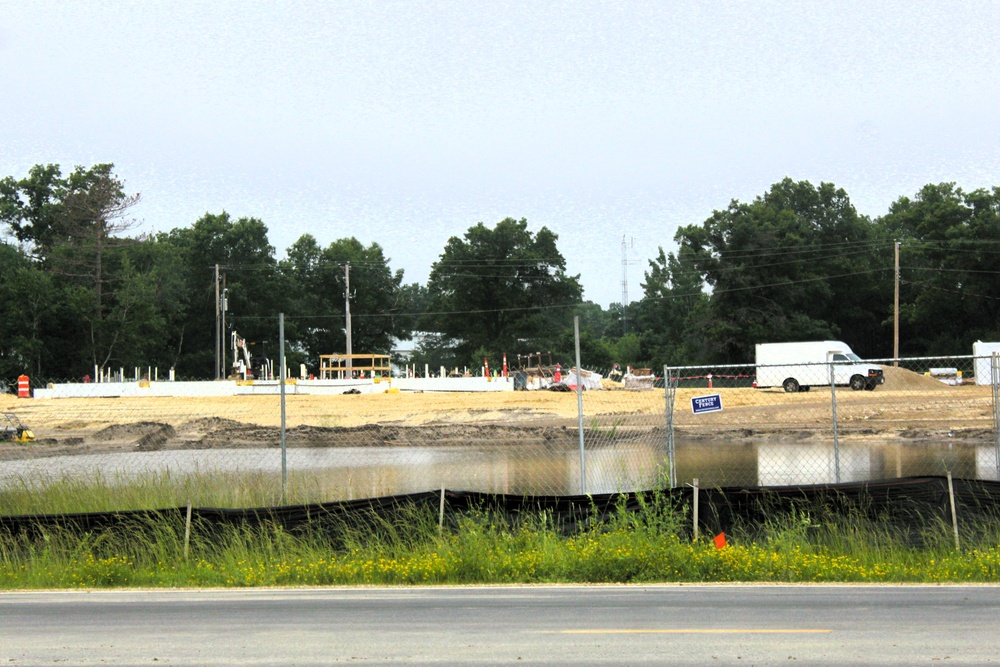 June 2025 construction operations for $55.75 million Collective Training Officers Quarters Project at Fort McCoy