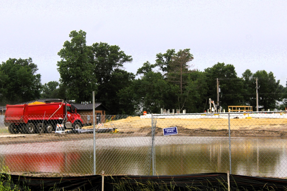 June 2025 construction operations for $55.75 million Collective Training Officers Quarters Project at Fort McCoy