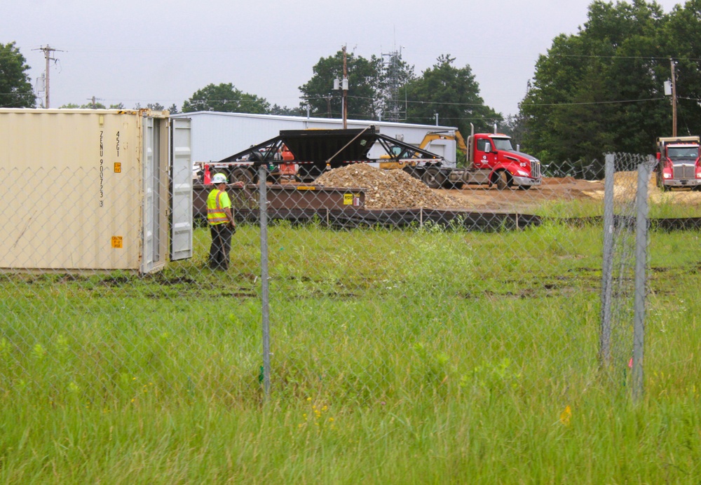 June 2025 construction operations for $55.75 million Collective Training Officers Quarters Project at Fort McCoy