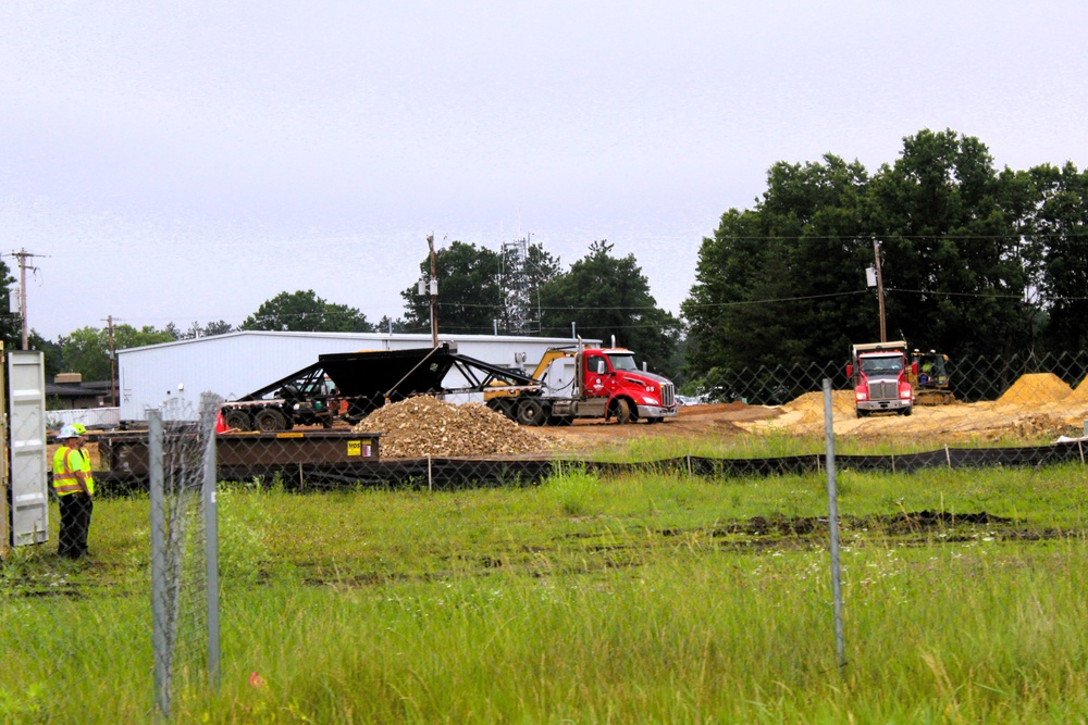 June 2025 construction operations for $55.75 million Collective Training Officers Quarters Project at Fort McCoy