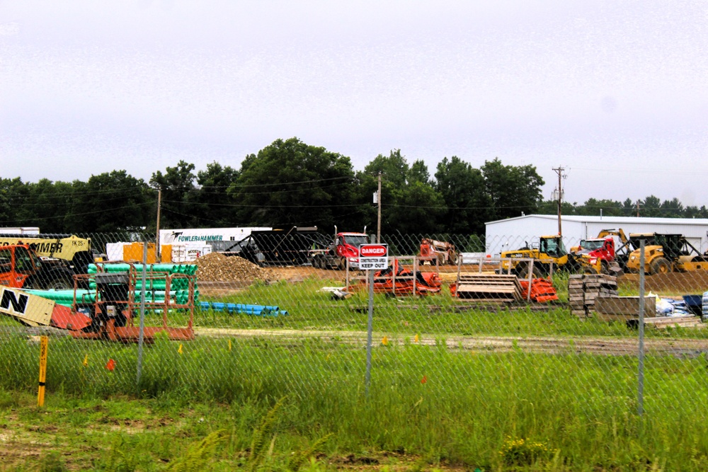 June 2025 construction operations for $55.75 million Collective Training Officers Quarters Project at Fort McCoy