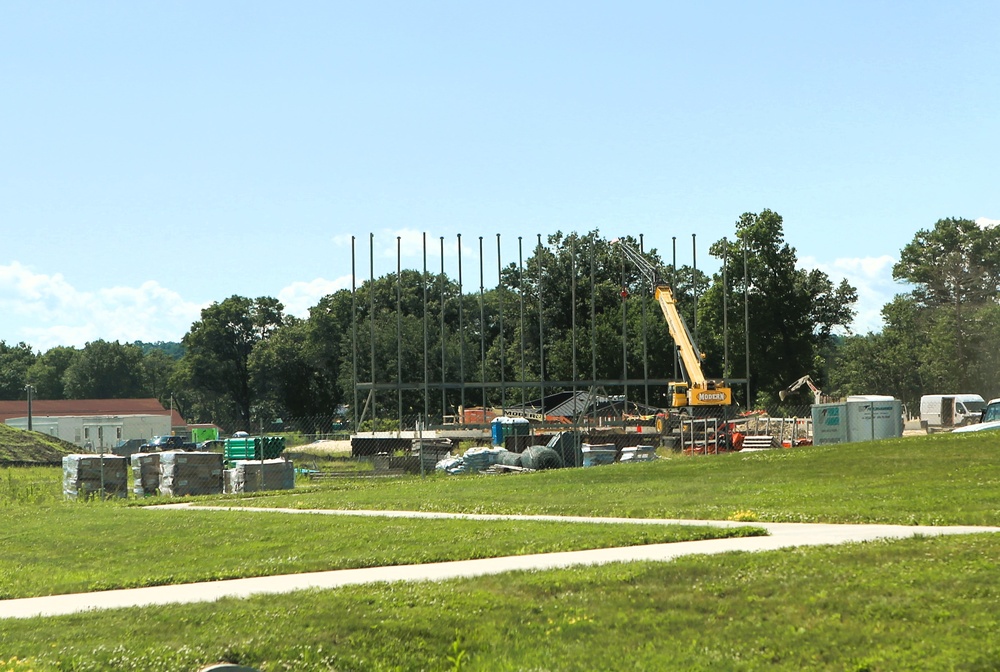 June 2025 construction operations for $55.75 million Collective Training Officers Quarters Project at Fort McCoy