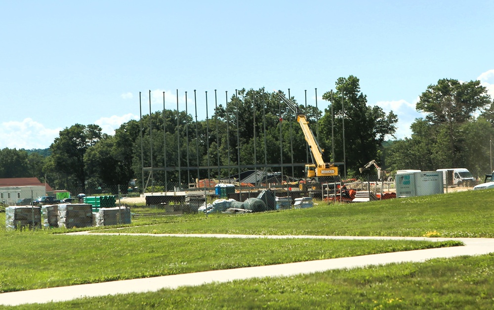 June 2025 construction operations for $55.75 million Collective Training Officers Quarters Project at Fort McCoy