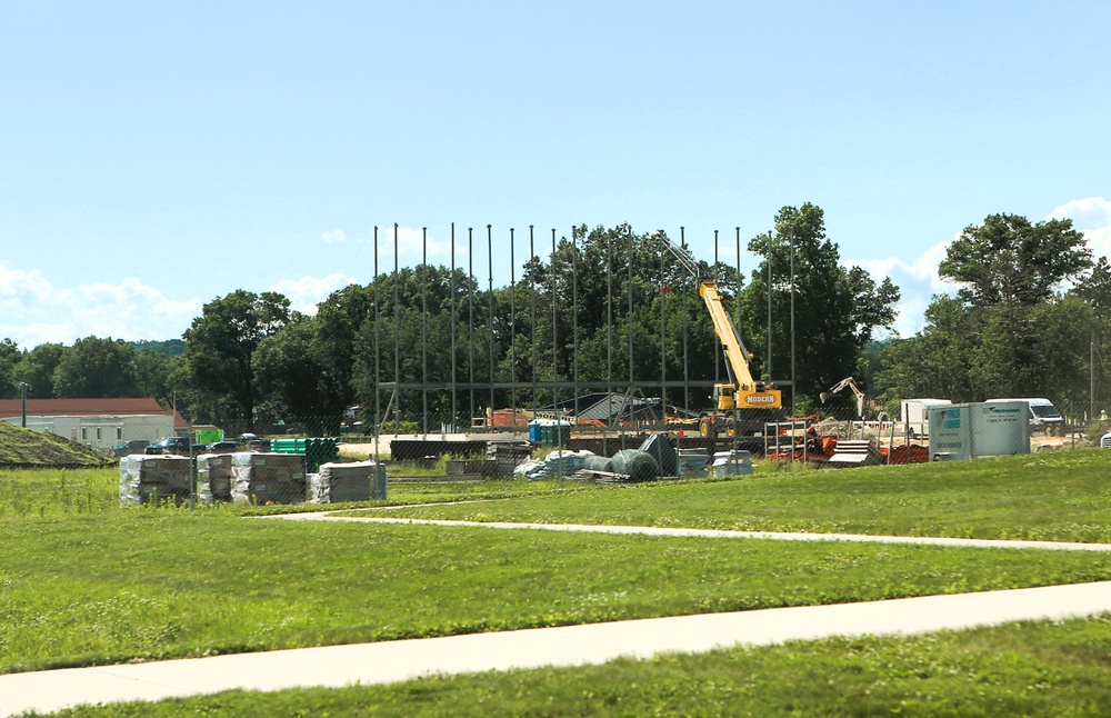 June 2025 construction operations for $55.75 million Collective Training Officers Quarters Project at Fort McCoy