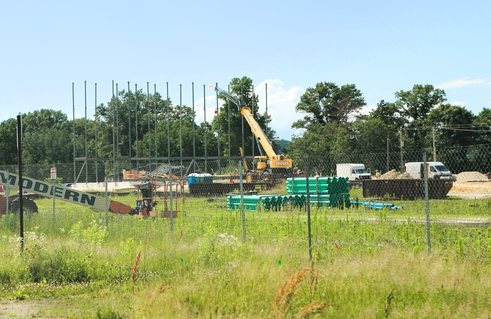 June 2025 construction operations for $55.75 million Collective Training Officers Quarters Project at Fort McCoy