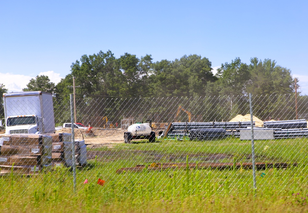 June 2025 construction operations for $55.75 million Collective Training Officers Quarters Project at Fort McCoy