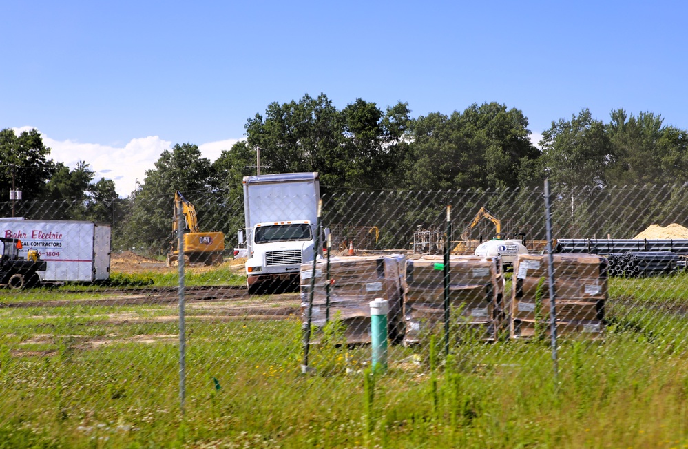June 2025 construction operations for $55.75 million Collective Training Officers Quarters Project at Fort McCoy