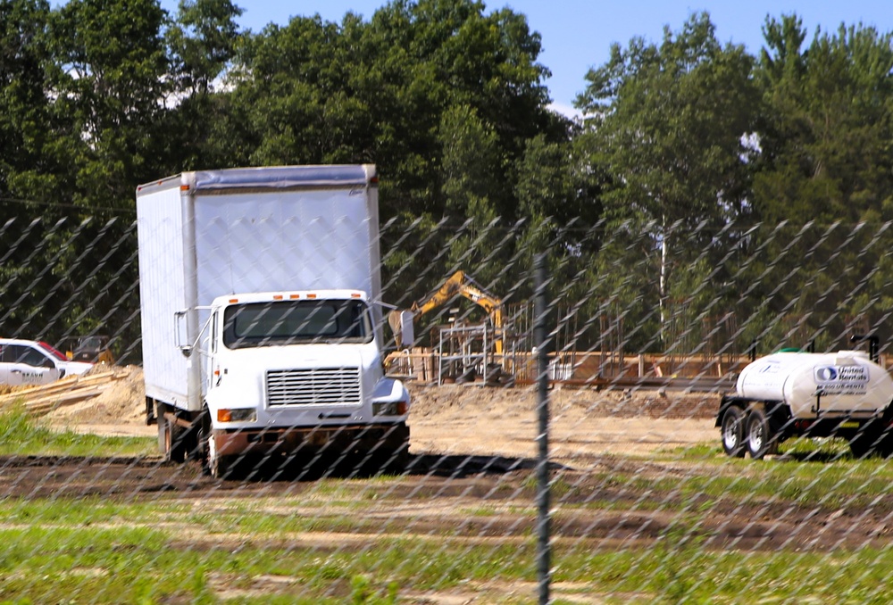 June 2025 construction operations for $55.75 million Collective Training Officers Quarters Project at Fort McCoy