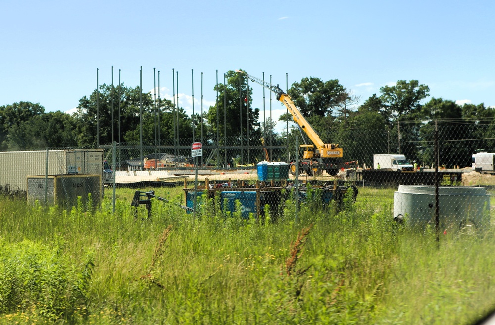 June 2025 construction operations for $55.75 million Collective Training Officers Quarters Project at Fort McCoy