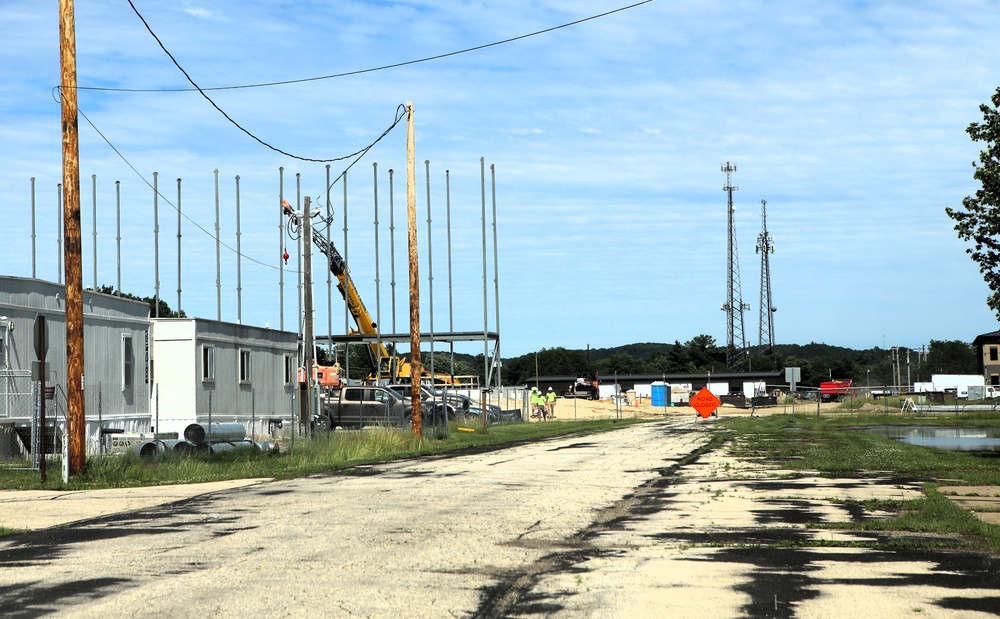 June 2025 construction operations for $55.75 million Collective Training Officers Quarters Project at Fort McCoy