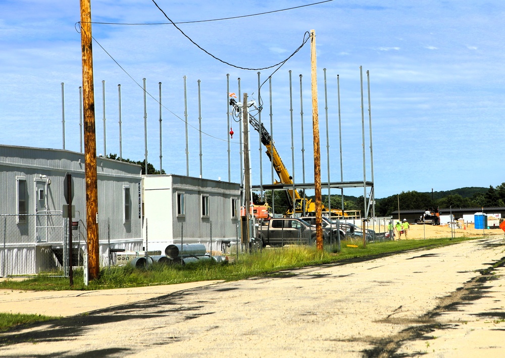 June 2025 construction operations for $55.75 million Collective Training Officers Quarters Project at Fort McCoy