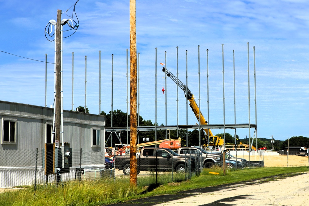 June 2025 construction operations for $55.75 million Collective Training Officers Quarters Project at Fort McCoy