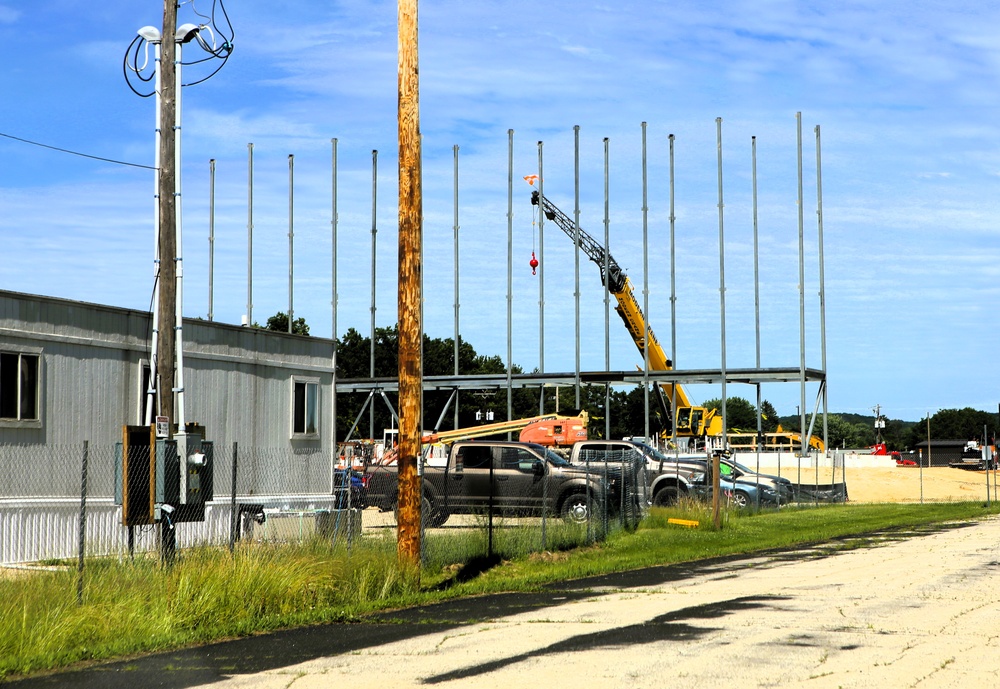 June 2025 construction operations for $55.75 million Collective Training Officers Quarters Project at Fort McCoy