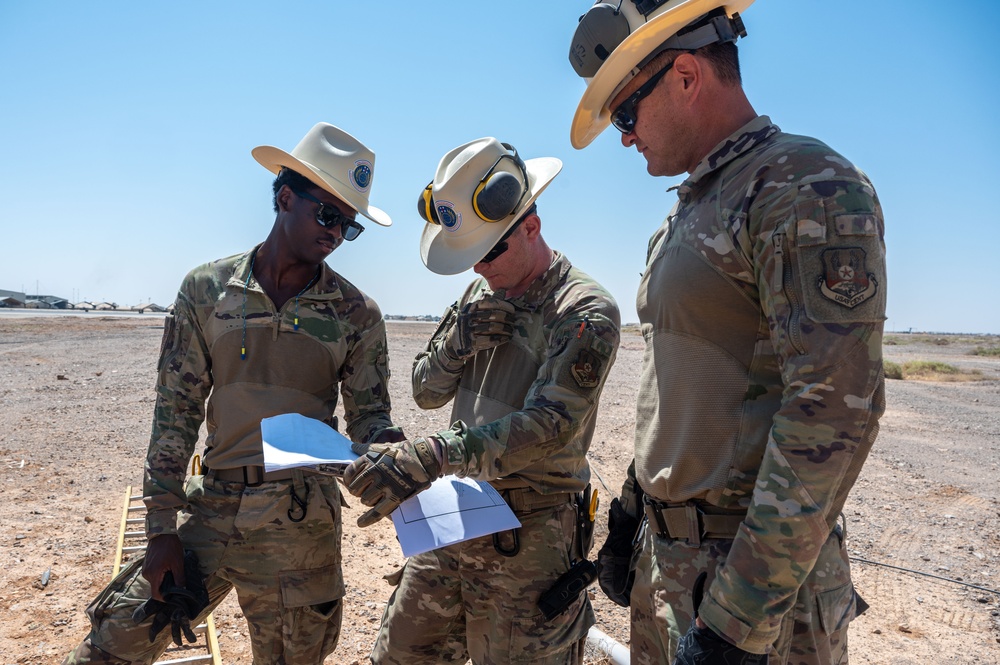 202nd EIS “Cable Dawgs” install fiber optic cable