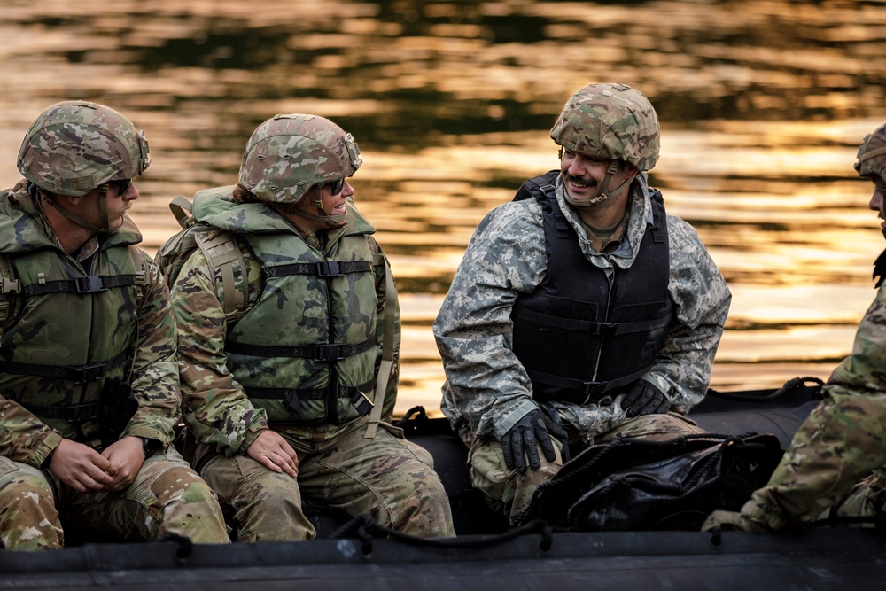 South Dakota Army National Guard conducts wet gap crossing at Camp Ripley