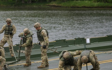 South Dakota Army National Guard conducts wet gap crossing at Camp Ripley