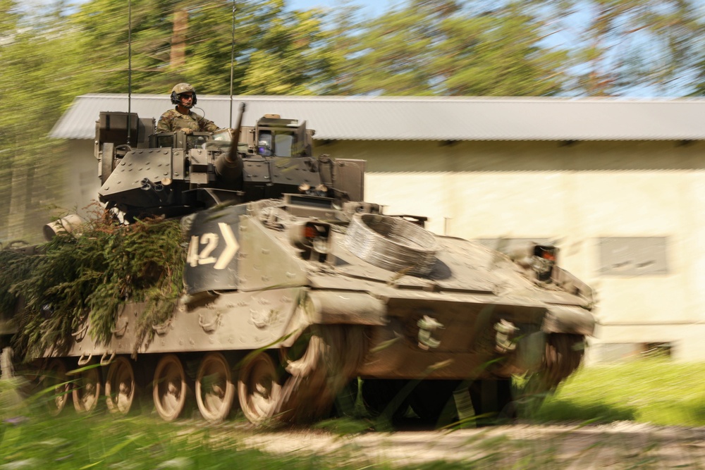 5-7 Cav conducts platoon live fire exercise