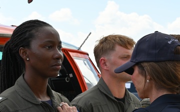 DHS Secretary awards Air Station Corpus Christi aircrew for heroic actions during Kerrville flash flooding