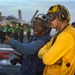 USS Gerald R. Ford (CVN 78) Conducts Flight Deck Firefighting Drill