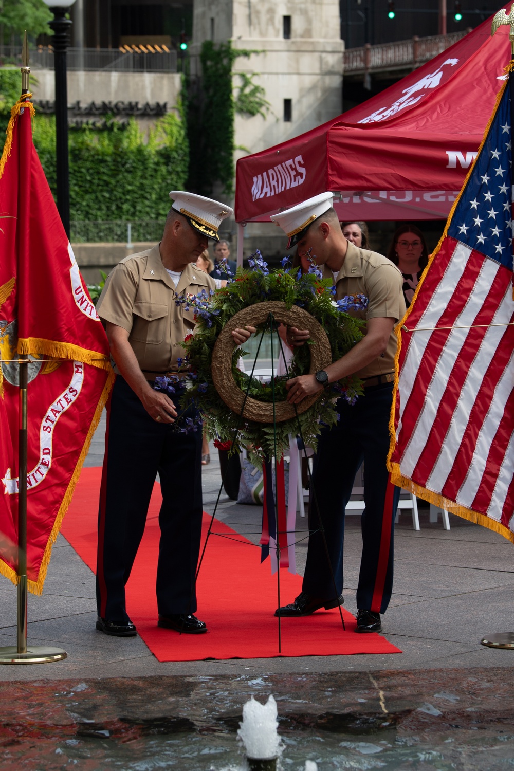 Marine Week Chicago 2025: Cpl. Benjamin Desilets Wreath Laying Ceremony
