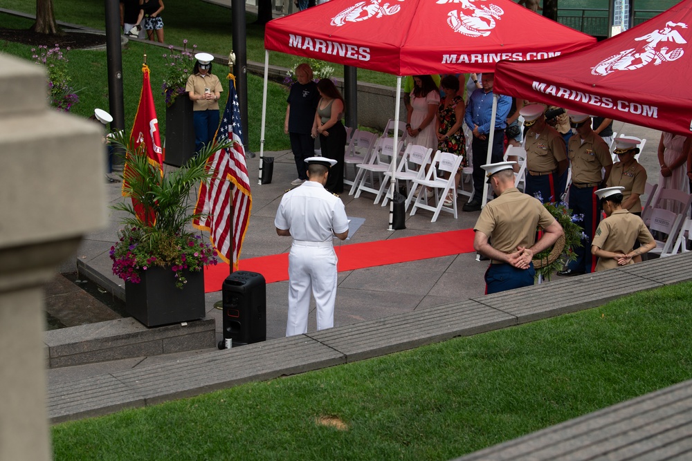Marine Week Chicago 2025: Cpl. Benjamin Desilets Wreath Laying Ceremony