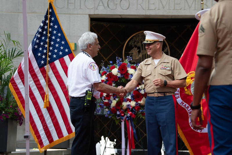 Marine Week Chicago 2025: Cpl. Benjamin Desilets Wreath Laying Ceremony