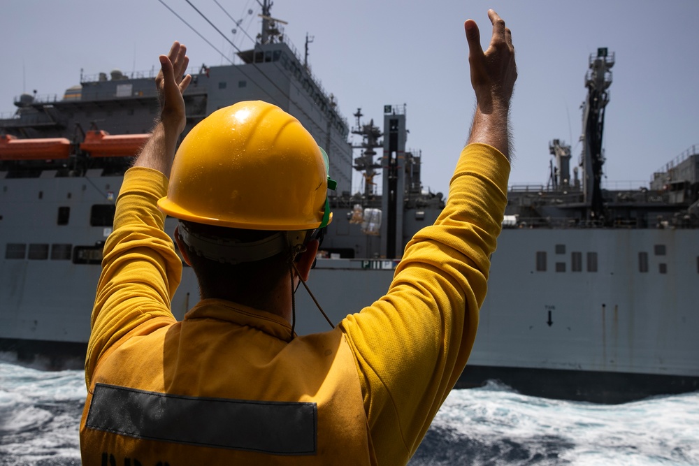 USS Wayne E. Meyer conducts operations in the U.S. Central Command area of responsibility as part of the Carl Vinson Carrier Strike Group