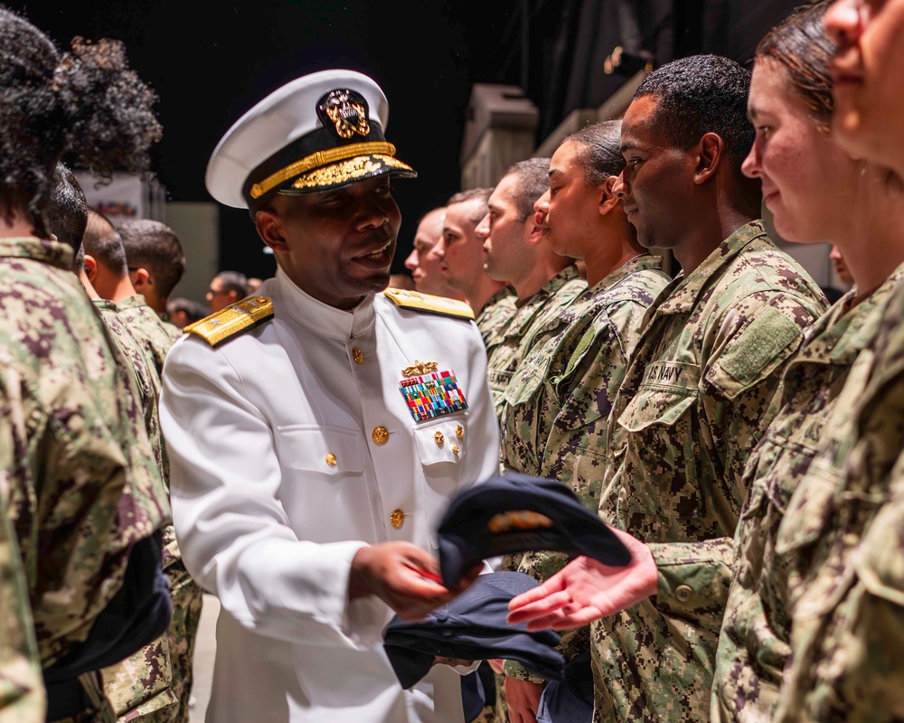 U.S. Navy Recruit Training Command Capping Ceremony at Battle Stations-21