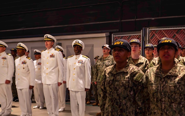 U.S. Navy Recruit Training Command Capping Ceremony at Battle Stations-21