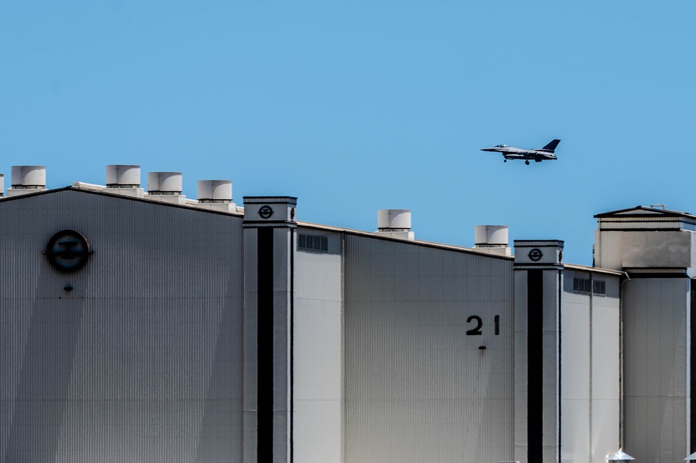 U.S. Air Force aircraft land at Joint Base Pearl Harbor-Hickam in support of REFORPAC 25